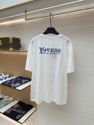 Men's Louis Vuitton White Lovers Graphic T-Shirt