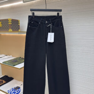 Acne Studios, Black, Canvas Trousers, Wide Leg, Minimalist Style, Heavyweight Cotton, Men's Fashion, Industrial Design, British Style, Workwear Pants