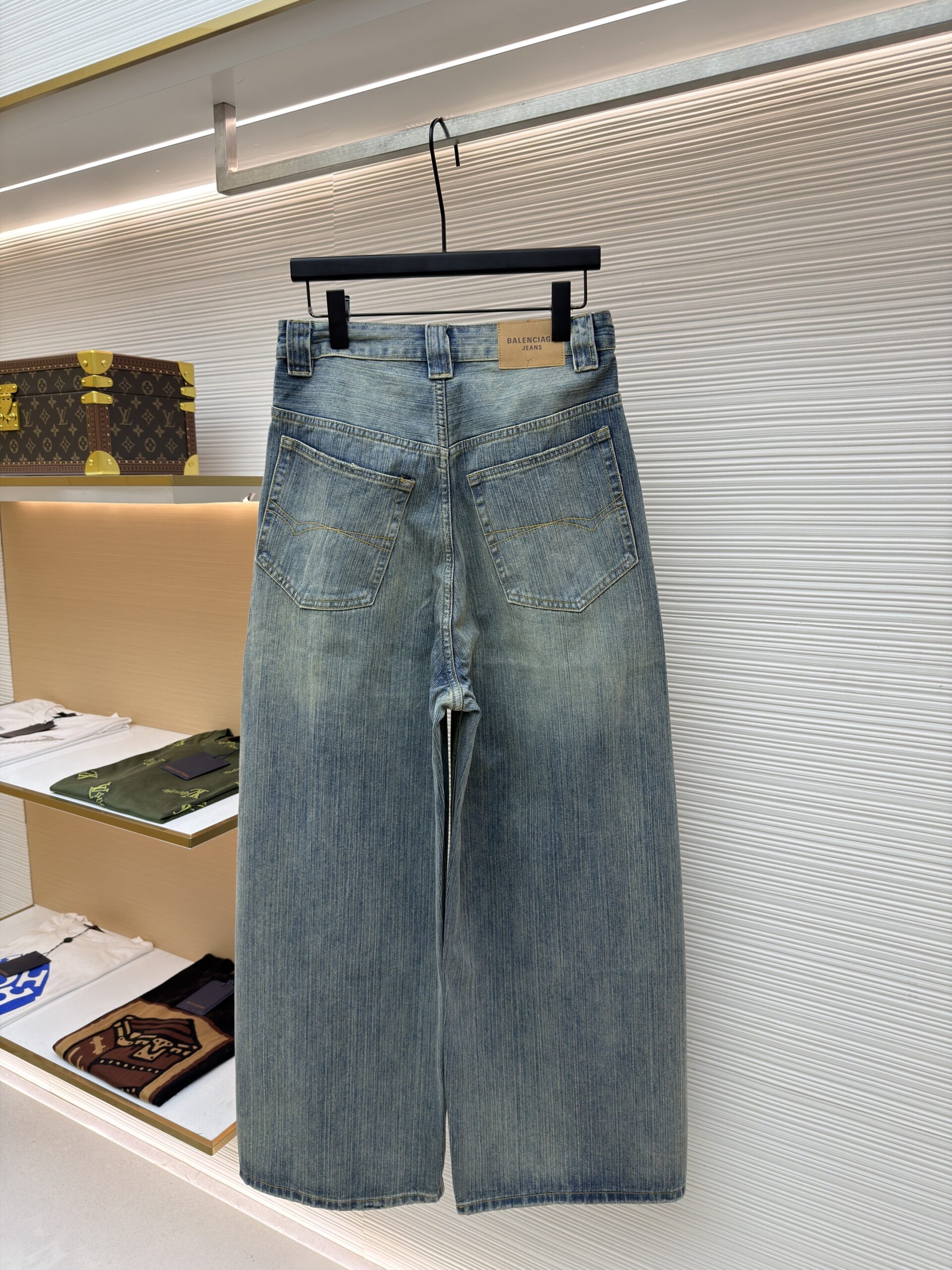 Balenciaga Baggy Striped Jeans - Image 3