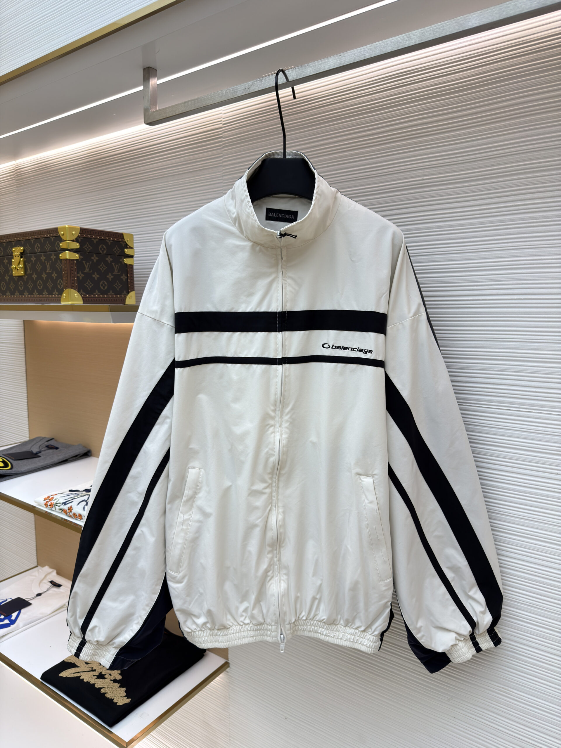 Balenciaga Color-Block Track Jacket
