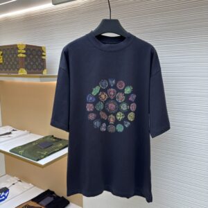 Balenciaga Multi-Crest Oversized Graphic T-Shirt