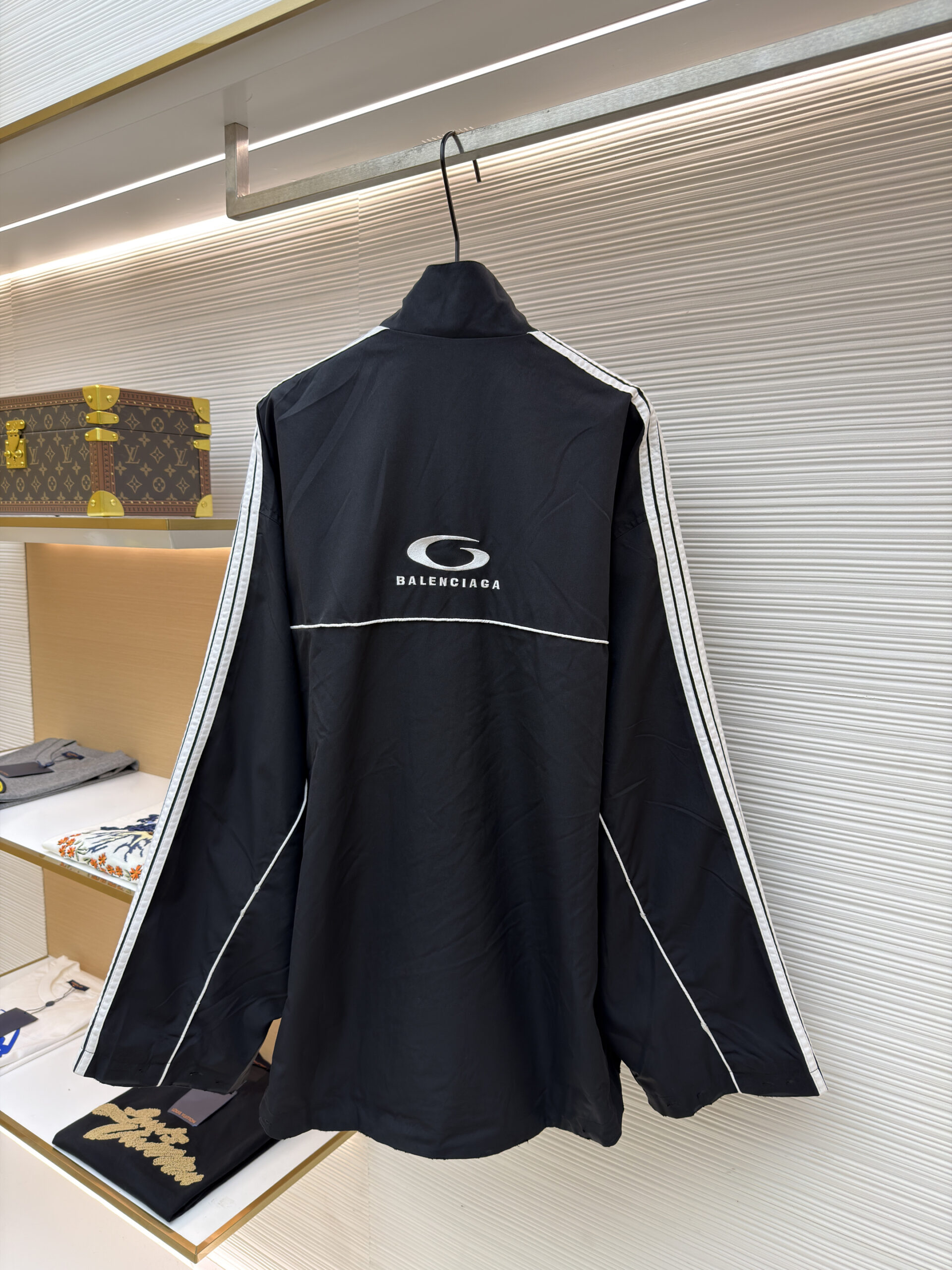 Balenciaga Oversized 3-Stripe Track Jacket - Image 3