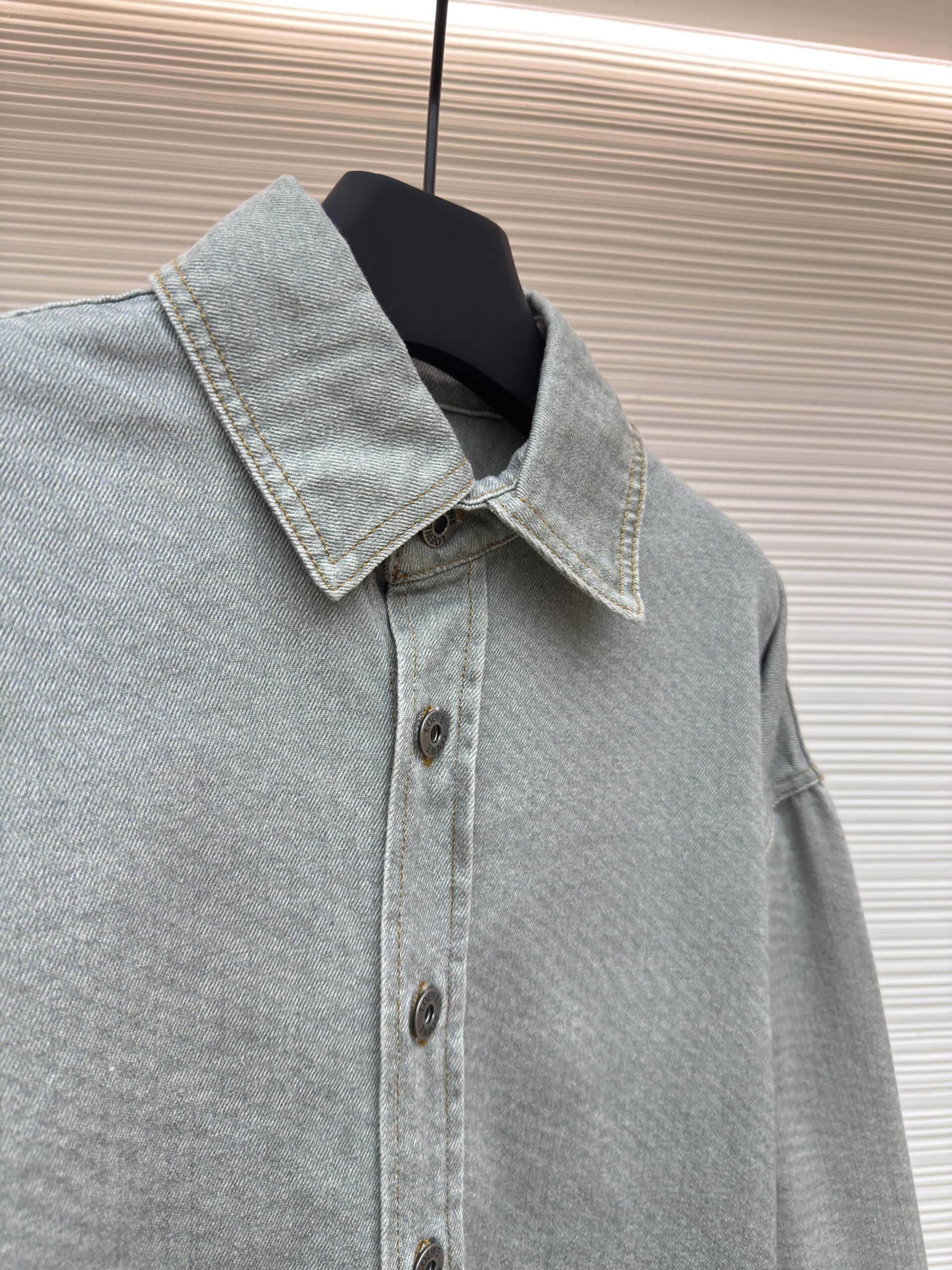 Burberry Vintage Check Denim Jacket Blue - Image 2