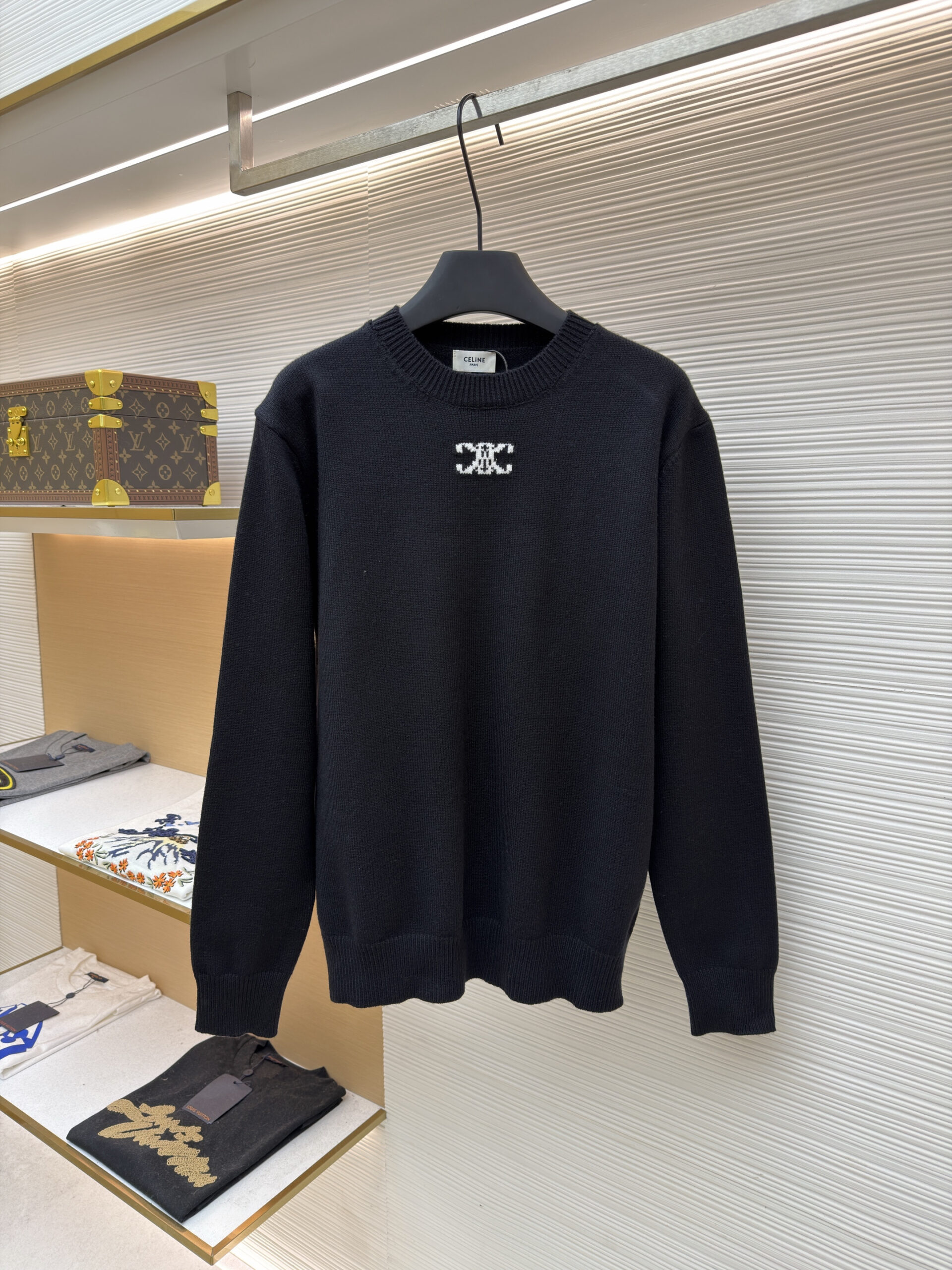 Celine Embroidered Triomphe Knit