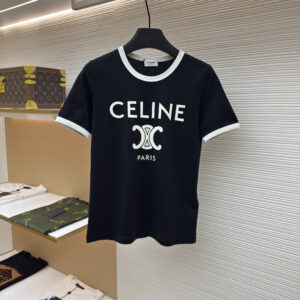 Celine Paris Striped Cotton T-Shirt