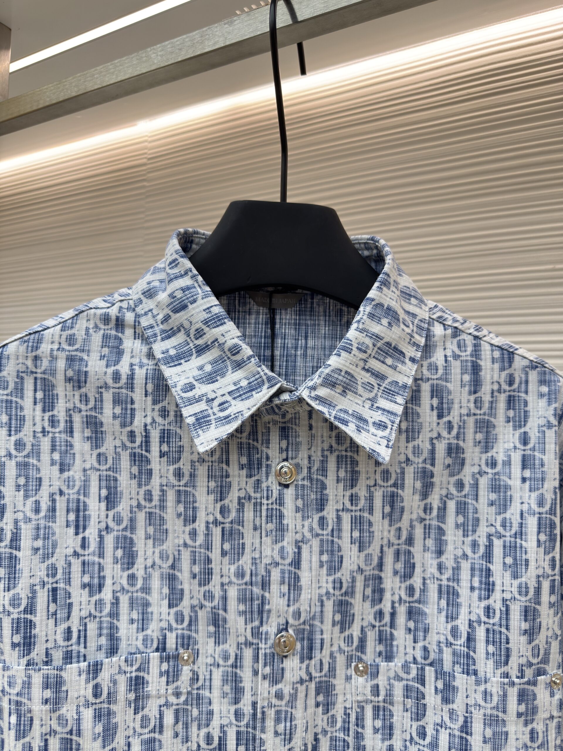 Christian Dior Oblique Overshirt Blue Denim - Image 2