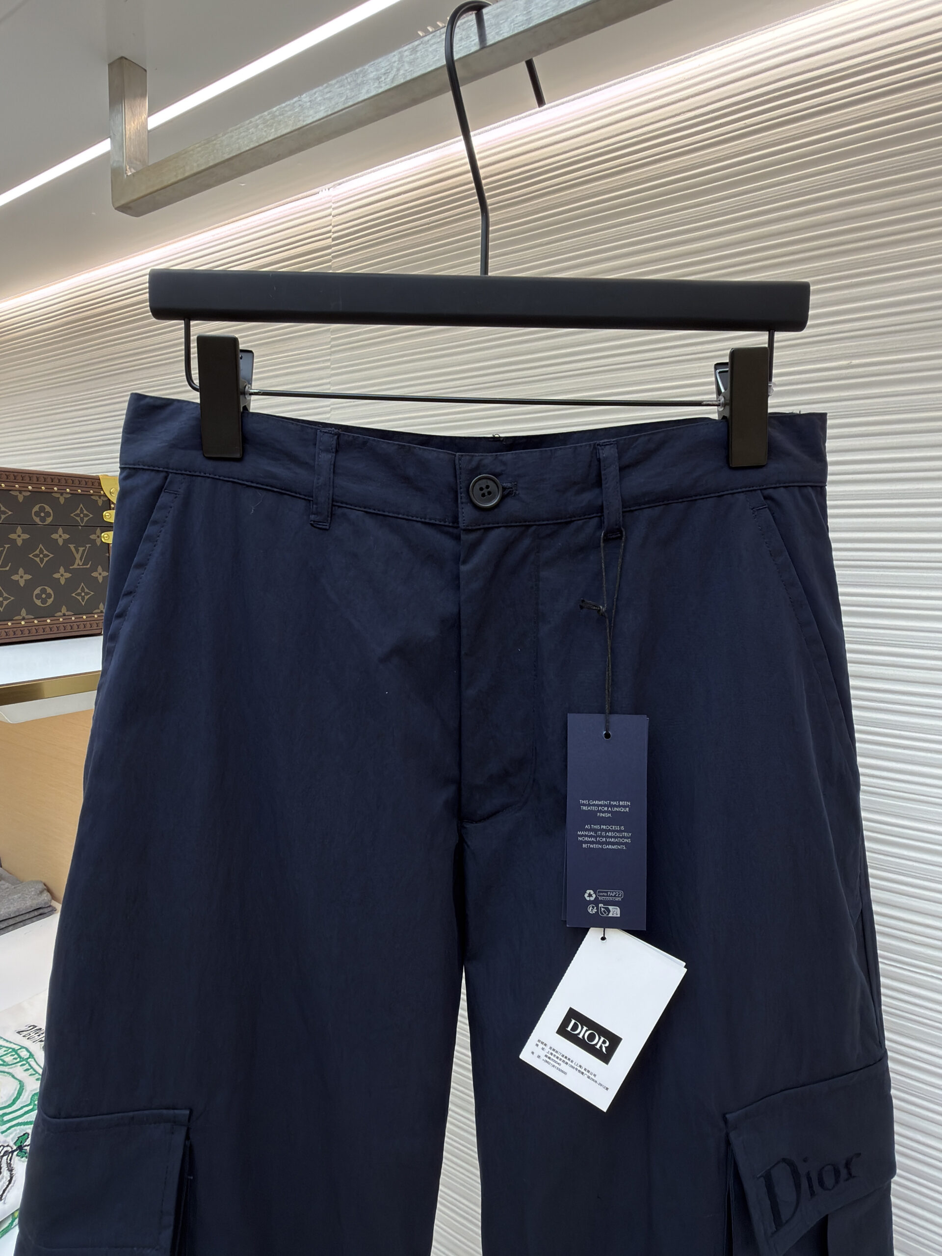 Dior Navy Cargo Trousers - Image 5