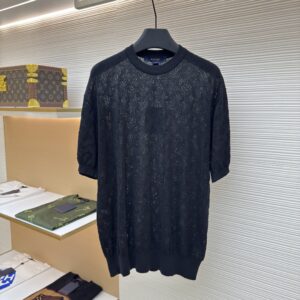 Louis Vuitton Monogram Open-Knit Mesh T-Shirt