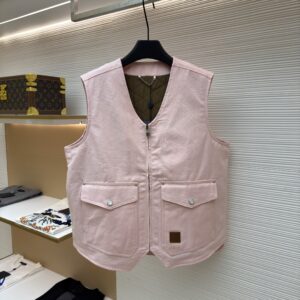 Louis Vuitton Monogram Pearl Embellished Pink Workwear Vest
