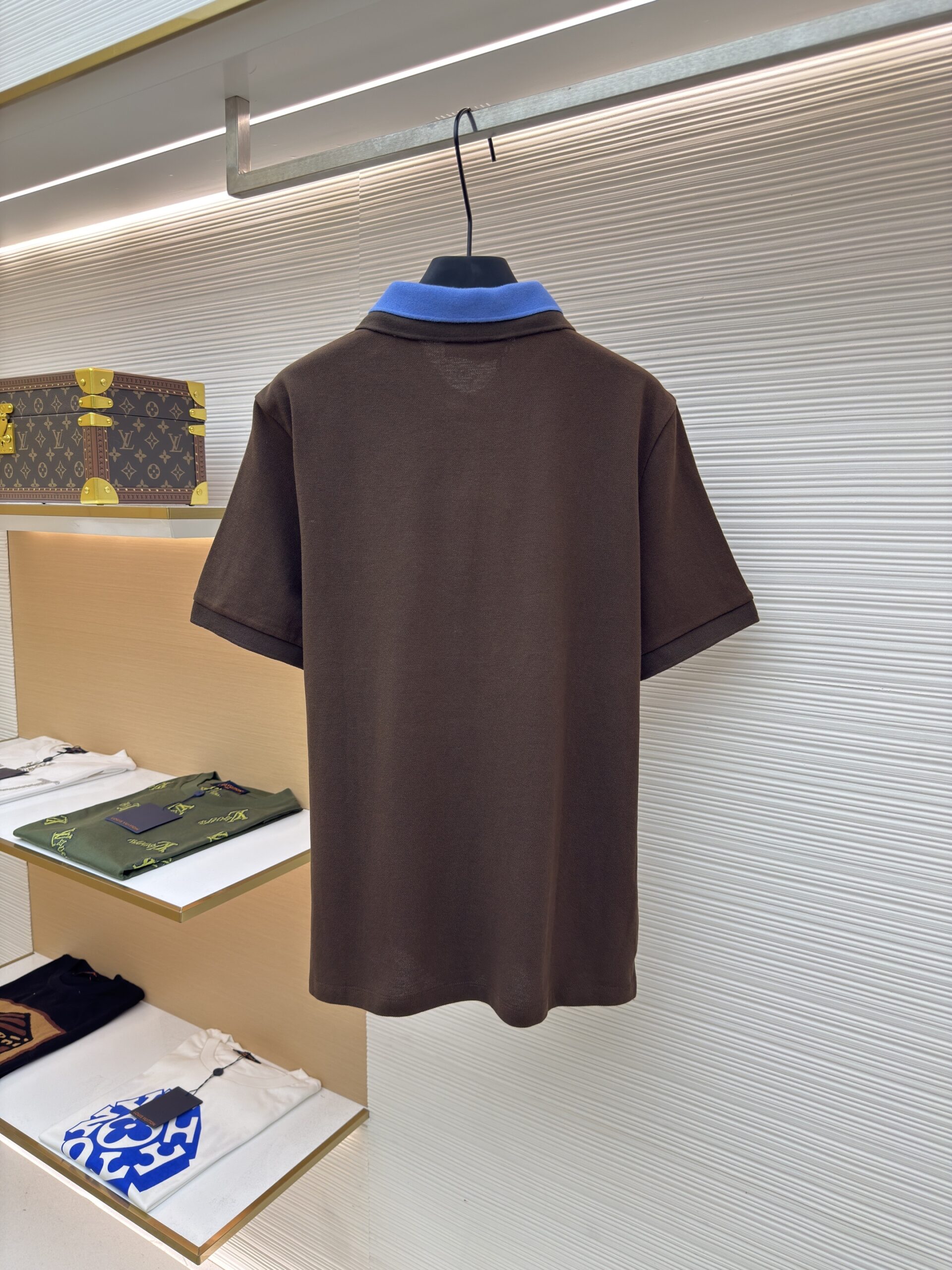 Miu Miu Contrast Collar Cotton Polo Shirt - Image 4