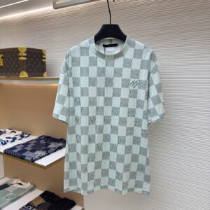 Men's Louis Vuitton Green Damier T-Shirt