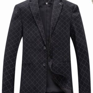Men's Luxury Black Blazer Jacket