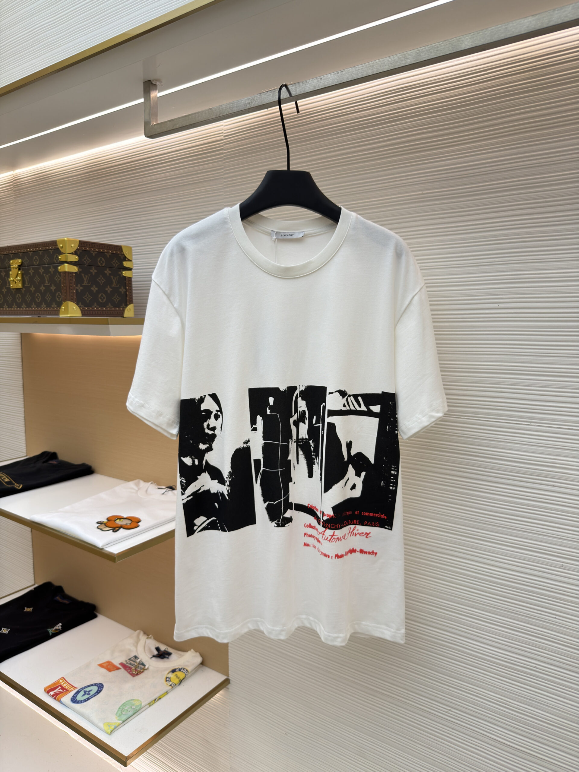 Givenchy Atelier Photographic White Short Sleeve T-Shirt