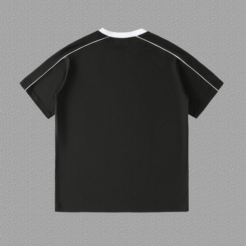 Men's Black White-Trim Logo T-Shirt - Image 3