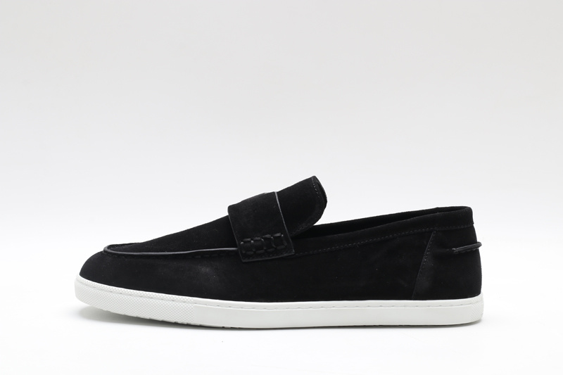 Hermès Black Suede Loafer Sneakers - Image 5