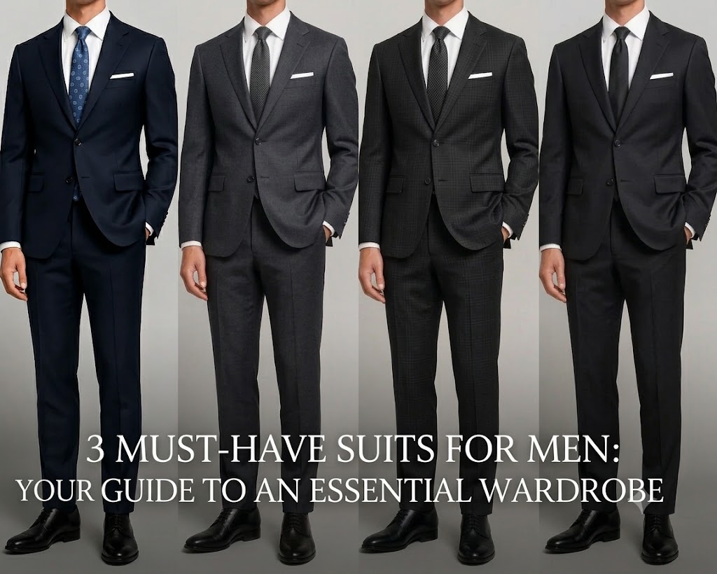 3 Must Have Suits for Men: The Foundation of a Modern Professional Wardrobe