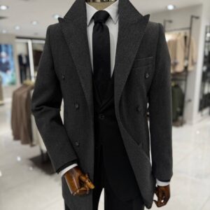 Men's Grey Trench Coat for Business, Formal & Smart Casual Wear